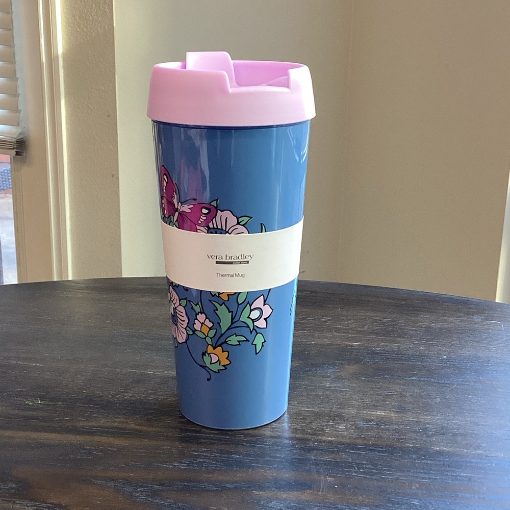 Vera Bradley Wild Prairie Floral Thermal Mug NWT